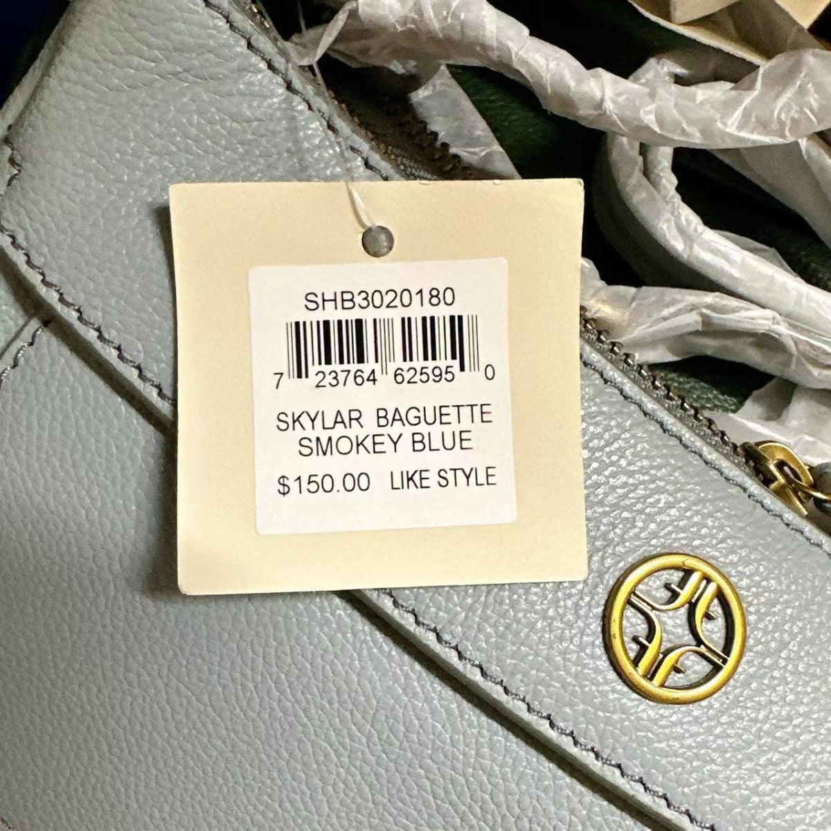 Fossil SHB3020180 Skylar Mini Baguette In Blue Fossil SHB3020180 Skylar Mini Baguette In Blue